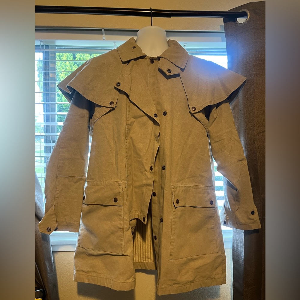 Vintage The Australian Outback Collection Mens Medium Canvas Trench coat Duster